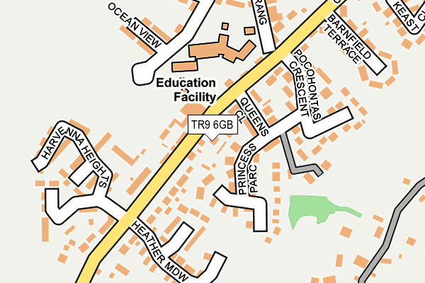 TR9 6GB map - OS OpenMap – Local (Ordnance Survey)