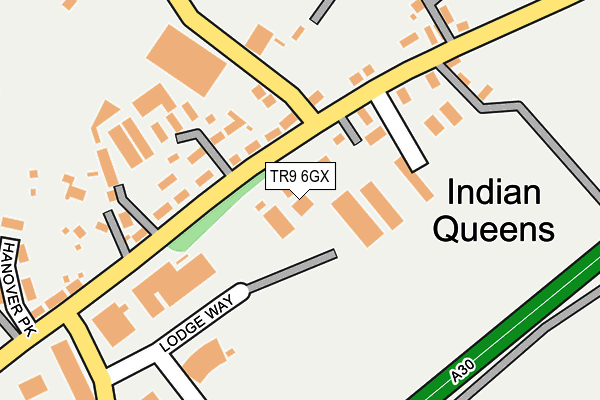 TR9 6GX map - OS OpenMap – Local (Ordnance Survey)