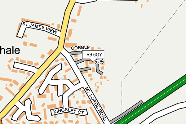 TR9 6GY map - OS OpenMap – Local (Ordnance Survey)