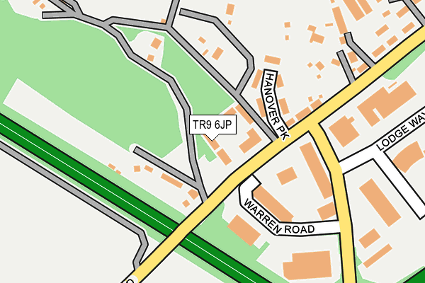 TR9 6JP map - OS OpenMap – Local (Ordnance Survey)