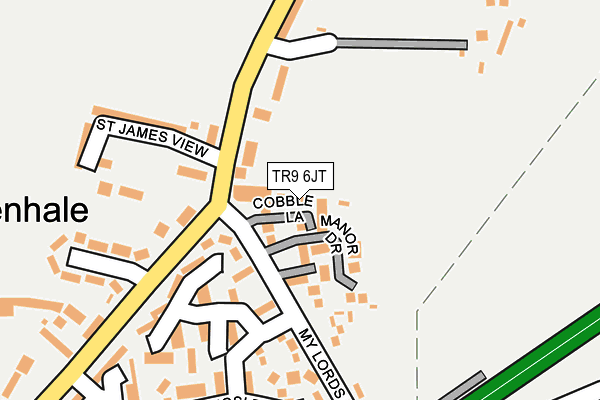 TR9 6JT map - OS OpenMap – Local (Ordnance Survey)
