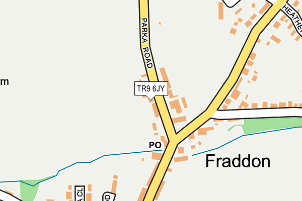 TR9 6JY map - OS OpenMap – Local (Ordnance Survey)