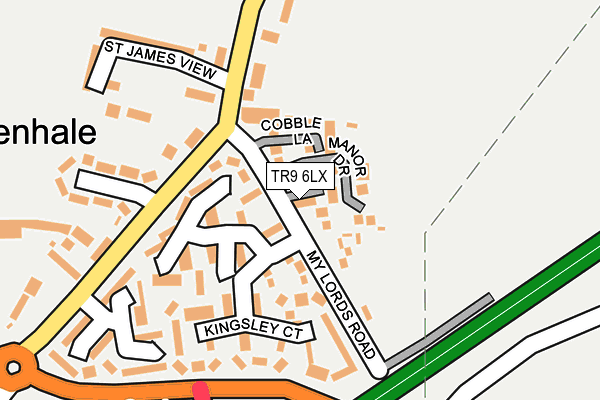 TR9 6LX map - OS OpenMap – Local (Ordnance Survey)