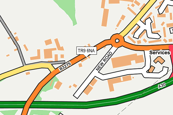 TR9 6NA map - OS OpenMap – Local (Ordnance Survey)