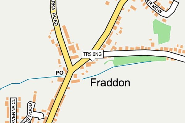 TR9 6NG map - OS OpenMap – Local (Ordnance Survey)