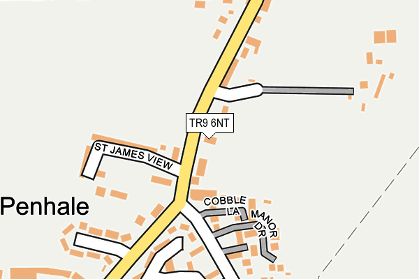 TR9 6NT map - OS OpenMap – Local (Ordnance Survey)