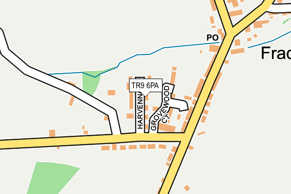 TR9 6PA map - OS OpenMap – Local (Ordnance Survey)