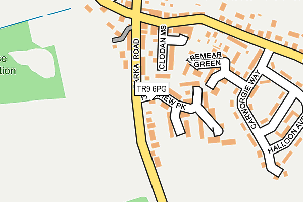 TR9 6PG map - OS OpenMap – Local (Ordnance Survey)