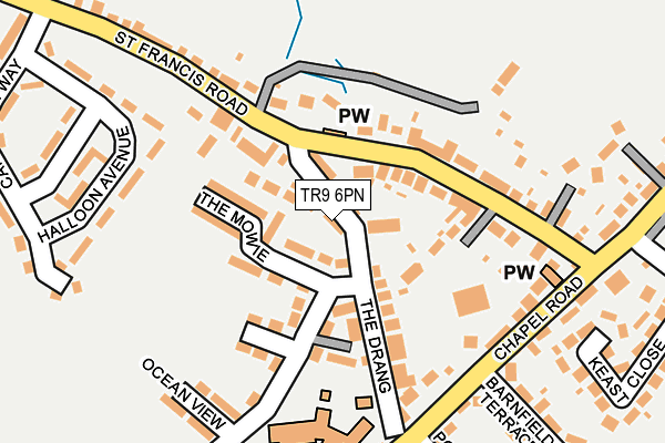 TR9 6PN map - OS OpenMap – Local (Ordnance Survey)