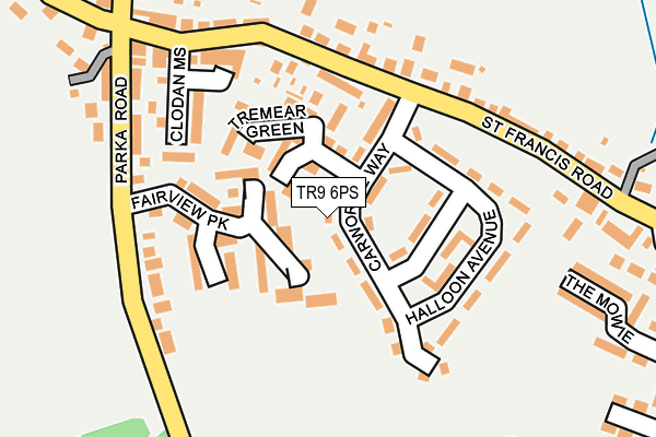 TR9 6PS map - OS OpenMap – Local (Ordnance Survey)