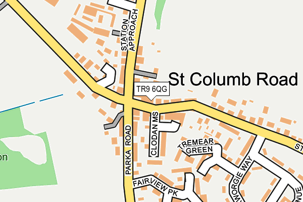 TR9 6QG map - OS OpenMap – Local (Ordnance Survey)