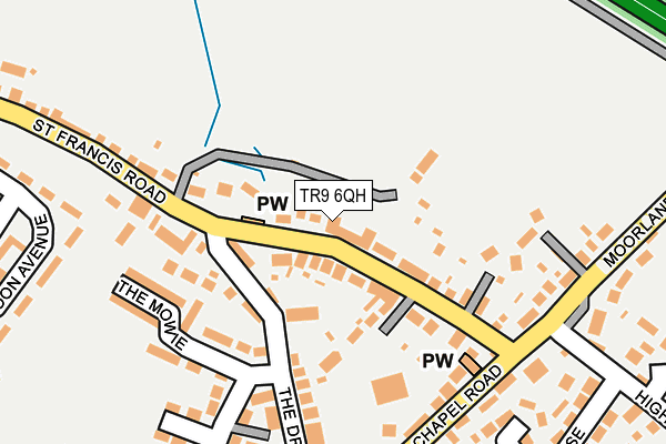 TR9 6QH map - OS OpenMap – Local (Ordnance Survey)