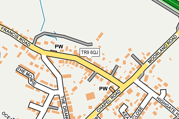 TR9 6QJ map - OS OpenMap – Local (Ordnance Survey)