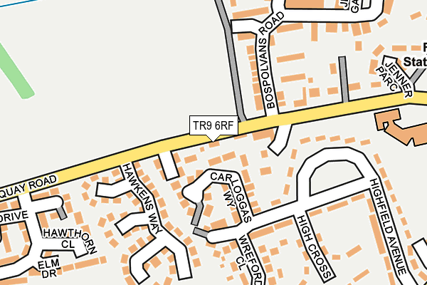 TR9 6RF map - OS OpenMap – Local (Ordnance Survey)
