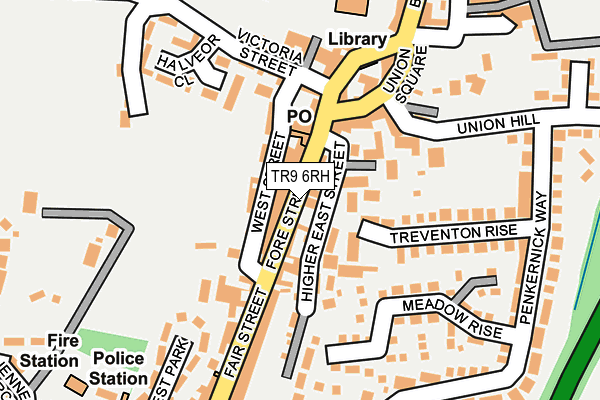 TR9 6RH map - OS OpenMap – Local (Ordnance Survey)