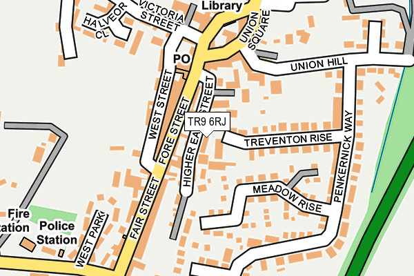 TR9 6RJ map - OS OpenMap – Local (Ordnance Survey)