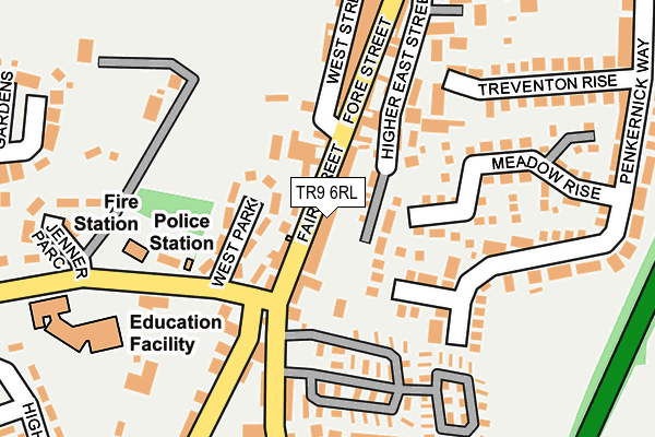 TR9 6RL map - OS OpenMap – Local (Ordnance Survey)
