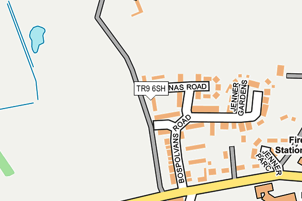 TR9 6SH map - OS OpenMap – Local (Ordnance Survey)