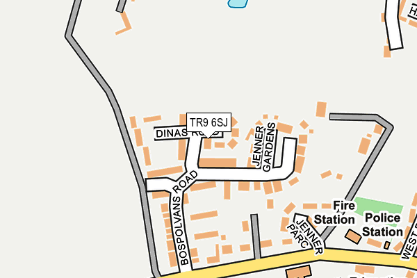 TR9 6SJ map - OS OpenMap – Local (Ordnance Survey)