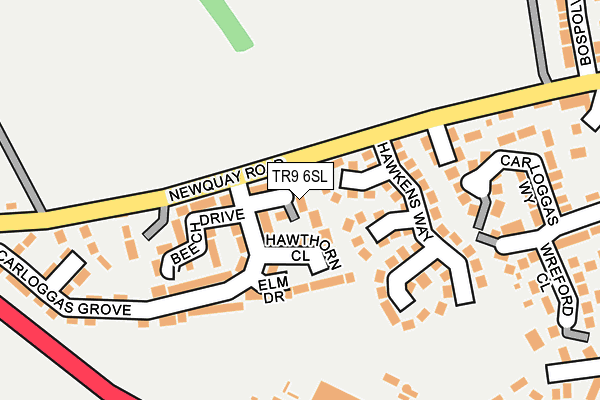 TR9 6SL map - OS OpenMap – Local (Ordnance Survey)