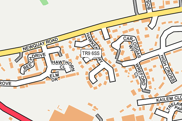 TR9 6SS map - OS OpenMap – Local (Ordnance Survey)