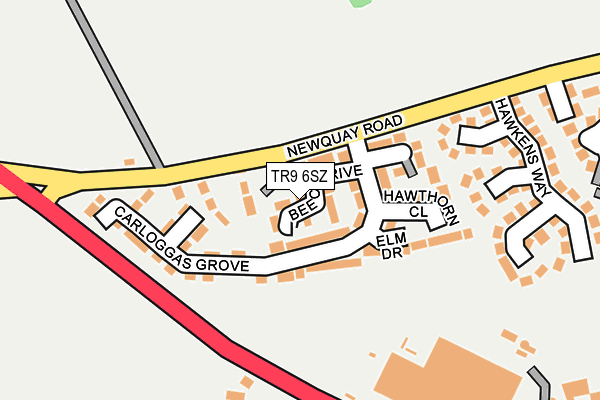 TR9 6SZ map - OS OpenMap – Local (Ordnance Survey)