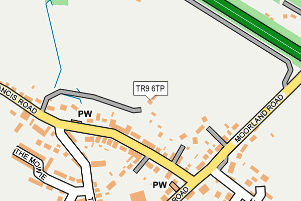 TR9 6TP map - OS OpenMap – Local (Ordnance Survey)