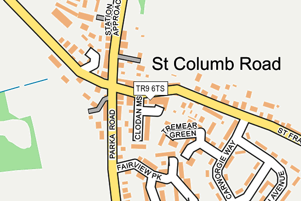 TR9 6TS map - OS OpenMap – Local (Ordnance Survey)