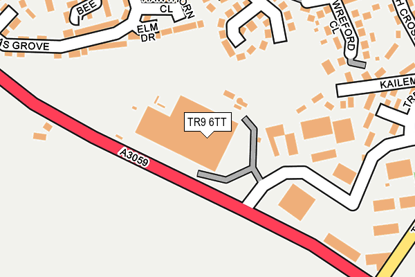 TR9 6TT map - OS OpenMap – Local (Ordnance Survey)