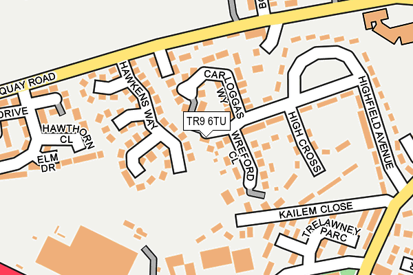 TR9 6TU map - OS OpenMap – Local (Ordnance Survey)