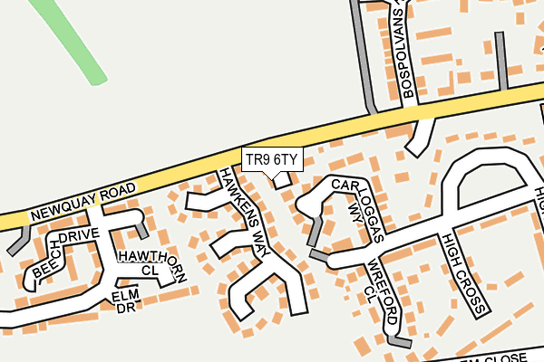 TR9 6TY map - OS OpenMap – Local (Ordnance Survey)