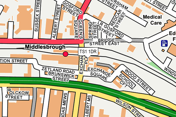 TS1 1DR map - OS OpenMap – Local (Ordnance Survey)