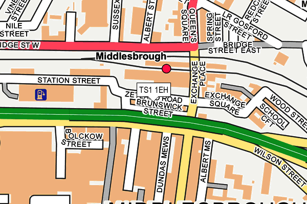 TS1 1EH map - OS OpenMap – Local (Ordnance Survey)