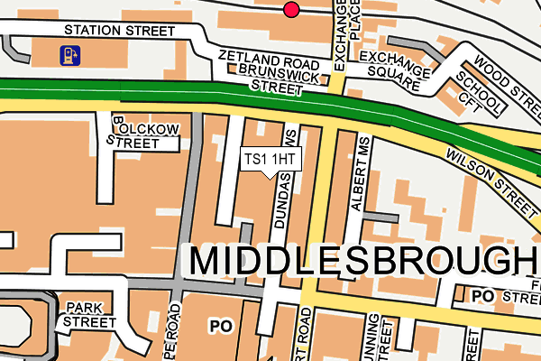 TS1 1HT map - OS OpenMap – Local (Ordnance Survey)