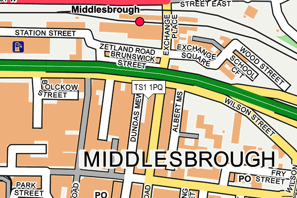 TS1 1PQ map - OS OpenMap – Local (Ordnance Survey)