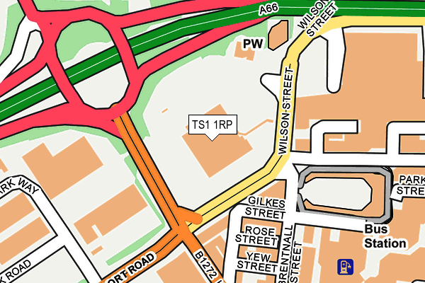 TS1 1RP map - OS OpenMap – Local (Ordnance Survey)