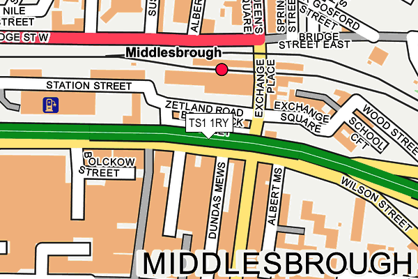 TS1 1RY map - OS OpenMap – Local (Ordnance Survey)