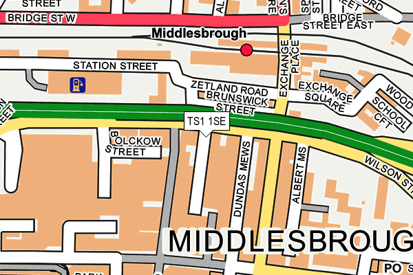 TS1 1SE map - OS OpenMap – Local (Ordnance Survey)