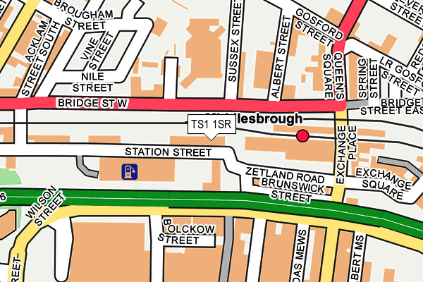 TS1 1SR map - OS OpenMap – Local (Ordnance Survey)