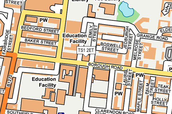 TS1 2ET map - OS OpenMap – Local (Ordnance Survey)