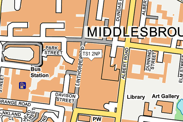 TS1 2NP map - OS OpenMap – Local (Ordnance Survey)