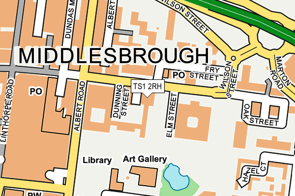 TS1 2RH map - OS OpenMap – Local (Ordnance Survey)