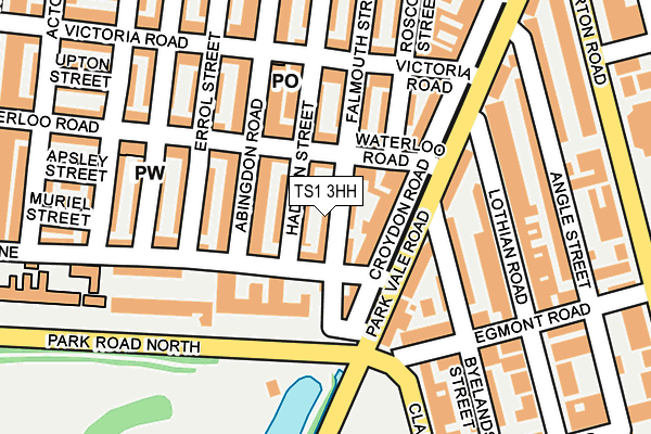 TS1 3HH map - OS OpenMap – Local (Ordnance Survey)