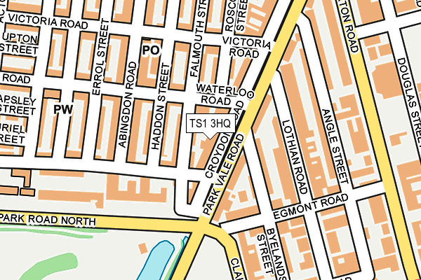 TS1 3HQ map - OS OpenMap – Local (Ordnance Survey)