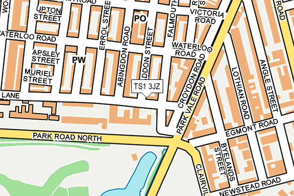 TS1 3JZ map - OS OpenMap – Local (Ordnance Survey)