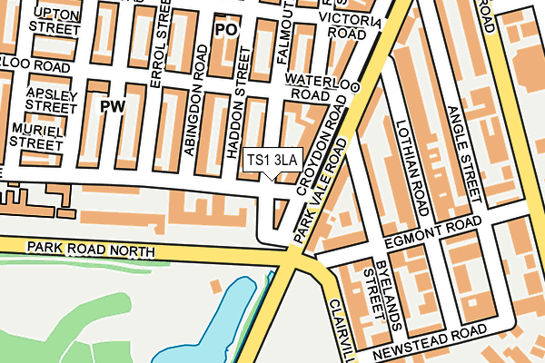 TS1 3LA map - OS OpenMap – Local (Ordnance Survey)