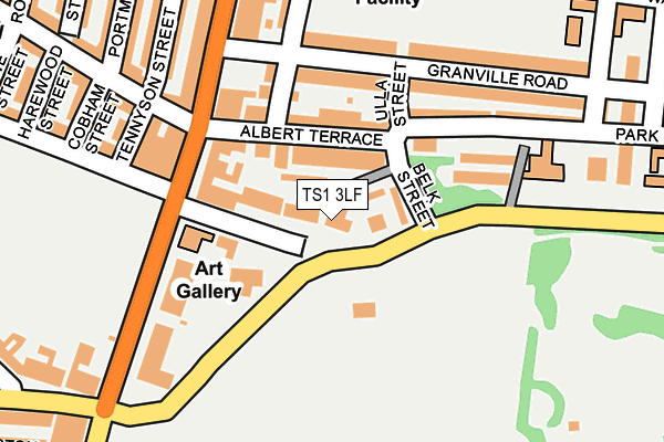 TS1 3LF map - OS OpenMap – Local (Ordnance Survey)