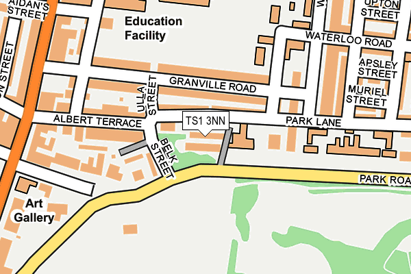 TS1 3NN map - OS OpenMap – Local (Ordnance Survey)