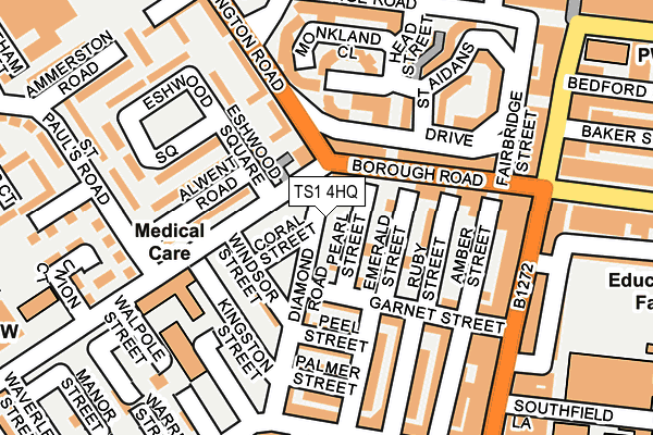 TS1 4HQ map - OS OpenMap – Local (Ordnance Survey)