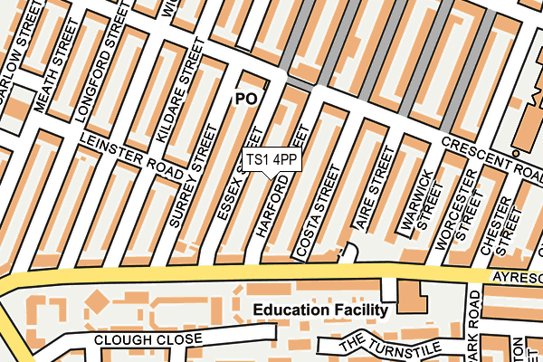 TS1 4PP map - OS OpenMap – Local (Ordnance Survey)